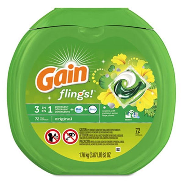 Gain Gain 86792CT Flings Detergent Pods; Original 86792CT